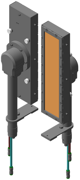 Модель протяженного магнетрона с монтажным комплектом для установки в Caroline D12B РУ-ВЭМ